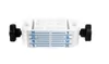 A white product with black knobs on either side, set against a white background. Produktbild-Vorschau
