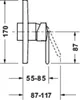 DURAVIT BA4210010070 Balcoon, Einhebel-Brausemischer,UP Produktbild-Vorschau 3