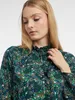 Orsay Dunkelgrüne Damenbluse mit Blumenmuster Produktbild-Vorschau 3