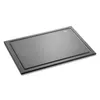 A dark gray cutting board with a raised edge is shown on a white background. Podgląd zdjęcia produktu