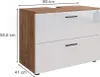 Waschbeckenunterschrank Vicco Irma Weiß Hochglanz/Goldkraft Produktbild-Vorschau 3