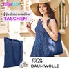 EllaTex Baumwolltasche 38x42 cm – Stoffbeutel aus 100% Produktbild-Vorschau 2