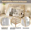 okwish Hochbett 90x200cm mit Rausfallschutz, Etagenbett Produktbild-Vorschau 5