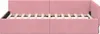 vidaXL Eckbettgestell mit Kopfteil Rosa 100 cm x 200 cm Produktbild-Vorschau 5
