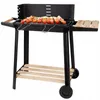 Tuinbarbecue, grote houtskoolbarbecue, verstelbaar rooster, Productafbeelding-voorbeeld 4