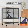 SucceBuy 36" pojízdná kovová klec pro fretky, velká Náhled obrázku produktu 2