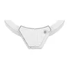 The underside of a white outdoor light fixture with a curved shape. Náhľad obrázku produktu