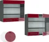 Armoire en verre Vicco Fame-Line Rouge bordeaux Haute Voir les images du produit 5
