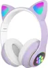 360Home Kopfhörer Over-Ear-Kopfhörer niedlich Katzenohren Produktbild-Vorschau 1
