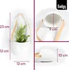 GADGY® Hängende Blumentöpfe - Set 3 Stück Blumentopf Wand - Produktbild-Vorschau 3