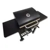Trolley Holzkohlegrill mit Doppel-Seitenablagen, Grill Produktbild-Vorschau 4