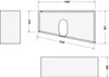Duravit No.1 baignoire encastrée, trapèze, 1700x1000mm, 1 Anteprima dell’immagine prodotto 2