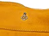A close-up of a yellow leather bag with a silver anchor emblem. Produktbild-Vorschau