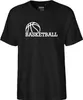 Huuraa Herren T-Shirt Basketball Ball S Black Bio Baumwolle Produktbild-Vorschau 2