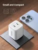 Gan 2 X USB-C 45W rychlonabíječka Qc Pd Ugreen Cd294 - bílá Náhled obrázku produktu 13