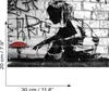 Foto auf Leinwand - Streetart - Mädchen mit Fliegenpilz - Produktbild-Vorschau 3
