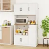 COSTWAY Küchenschrank, Buffetschrank, Hochschrank mit Produktbild-Vorschau 9