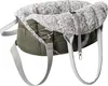 A pet carrier bag with a fluffy interior and straps. Náhled obrázku produktu