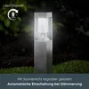 MeLiTec 3er-Set Solar-Gartenleuchte SO27, Edelstahl matt Produktbild-Vorschau 2