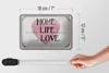 Blechschild Spruch 18x12cm Home Life Love never ends Produktbild-Vorschau 5