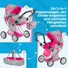 Kinderplay 3-in-1 Puppenwagen – Höhenverstellbarer Produktbild-Vorschau 3