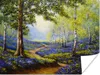 MuchoWow® Poster Gemälde - Natur - Wald - Blumen - Ölfarbe Produktbild-Vorschau 1
