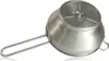 A stainless steel food mill with a handle and a perforated disc is shown against a white background. Anteprima dell’immagine prodotto