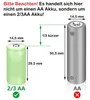 2 Stück LogiCell Wiederaufladbare 2/3AA Ni-MH-Akku 300mAh, Produktbild-Vorschau 3
