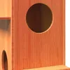 vidaXL Domek dla kota biały 43x43x90 cm lite drewno sosnowe Podgląd zdjęcia produktu 9