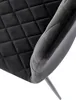 Gesteppter Stuhl K525 schwarz, Metallbeine, für Esszimmer, Produktbild-Vorschau 9