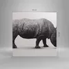 Bild auf Leinwand - Leinwandbild - Nashorn Tier Afrika Produktbild-Vorschau 3