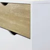 Meuble en bois naturel avec 4 tiroirs 99 x 39 x H 82 cm Voir les images du produit 8