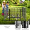 Enclos pour chien 125 x 85 x 70 cm - gris Voir les images du produit 4