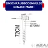 Aqbau® Sada 4 podpěr sloupků U 120 mm k přišroubování, Náhled obrázku produktu 2