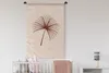 MuchoWow® Wandteppich Wandbehang Sommer - Pflanze - Rosa Produktbild-Vorschau 2