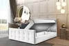 A bedroom scene with a bed and vanity. Produktbild-Vorschau