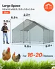 VEVOR - Gran gallinero de metal, 2 x 1 x 2 metros. Jaula Vista previa de la imagen del producto 2