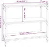 vidaXL Regál Sonoma Dub 80x33x70,5 cm odvozený výrobek ze Náhled obrázku produktu 8