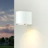 AALBORG faretto da parete compatto da esterno in bianco Anteprima dell’immagine prodotto 1