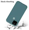 A teal phone case is shown falling onto a cracked white surface, illustrating its shock-absorbing capabilities. Náhled obrázku produktu
