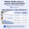Buymax XL hoeslaken voor boxspringbedden, 180x200 tot Productafbeelding-voorbeeld 4