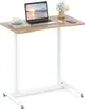 COSTWAY Bureau en forme de C avec roulettes, hauteur Voir les images du produit 1