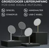 ovimar Kosmetikspiegel Skorpa schwarz | mit Beleuchtung | Produktbild-Vorschau 4