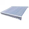 vidaXL Telo di copertura blu e bianco 4x3 m (senza telaio) Anteprima dell’immagine prodotto 1