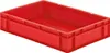 LA-KA-PE Transport-Stapelkasten B600xT400xH120 mm rot, Produktbild-Vorschau 1