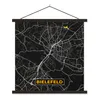 MuchoWow® Textilposter Bielefeld - Karte - Stadtplan - Gold Produktbild-Vorschau 1