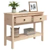 vidaXL Konsolentisch 100x35x75 cm Massivholz Kiefer Produktbild-Vorschau 9