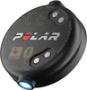 The back of a black Polar Verity Sense heart rate sensor with various markings and logos. Náhled obrázku produktu