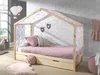 Hausbett Dallas 3 90x200 mit Bettkasten und Voile mit Produktbild-Vorschau 3