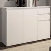 Sideboard Brest - 119x35x84cm - 3 Türen und 2 Schubladen - Produktbild-Vorschau 3